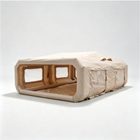 Tente gonflable GSD Outdoor Glamping Air Cube, grand espace, tente de safari en toile de luxe, capsule spatiale gonflable pour camping