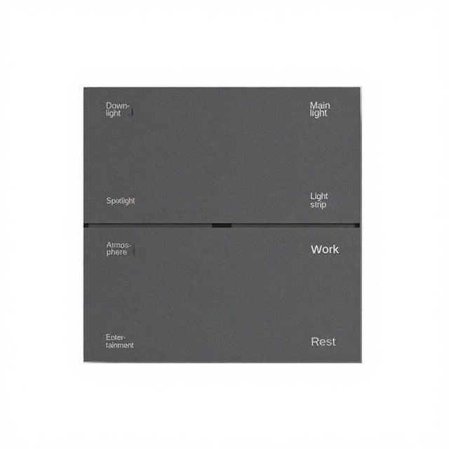 Smart Automation System Smart Home Hotel Wall Switch Touch Panel 10A PC 2 Switches Grey IP27 Rated EWeLink Compatible