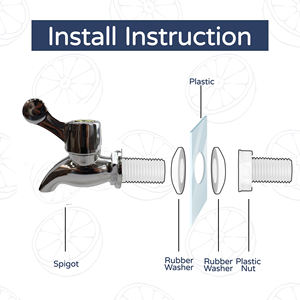 1 galon ve 2 galon parti su alkol suyu plastik saklama kutusu soğuk içecek içecek ile dokunun ve günlük ihtiyaçlarını karşılayan standı - Product Image 4