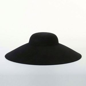 Ladies Wide Brim Wool Fedora Hat - Product Image 5
