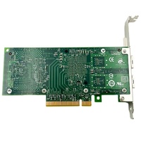 Interfaz Ethernet PCIe 100 X8 de 2,0 Mbps, puerto dual SFP +, controlador de Gb/s con cable externo para servidor en stock