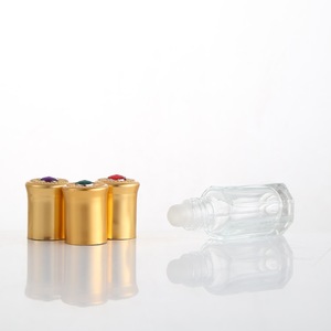 3Ml <span class=keywords><strong>6Ml</strong></span> 9Ml 12Ml Bán Buôn Rỗng Nước Hoa Rõ Ràng Octagon Attar Glass Tinh Dầu Lăn Chai - Product Image 4