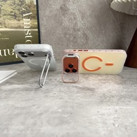 Coque de téléphone mate en PC dépoli et TPU souple avec support magnétique pour appareil photo pour iPhone 17 Pro