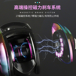 รอกเบทคาสติ้ง ด้ามจับ EVA หลายสี น้ำหนักเบา 216 กรัม ออกแบบมาเพื่อการตกปลา - Product Image 3