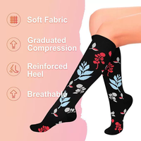 6 paires de chaussettes de compression de sport grande taille chaussettes de sport de course à pied chaussettes longues tube à séchage rapide chaussettes antidérapantes pour adulte