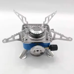 Outdoor Pocket Hot Sales Portable Butane Gas Stove Ultralight Picnic Camping Folded Mini Gas Stove