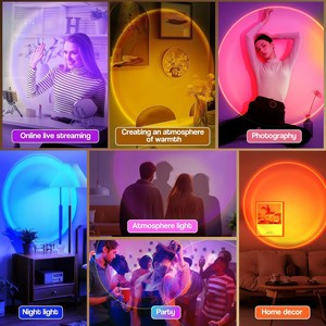 Luz Nocturna de Proyección Ambiental con Efecto Atardecer USB para Decoración del Hogar, Iluminación Relajante para Dormitorio y Sala de Estar - Product Image 5