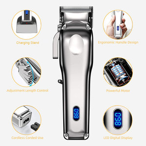 Tondeuse professionnelle électrique Rechargeable pour hommes, rasoir à <span class=keywords><strong>barbe</strong></span>, coupe-cheveux, rasoir sans fil - Product Image 3