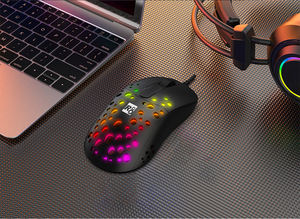 <span class=keywords><strong>Souris</strong></span> <span class=keywords><strong>gamer</strong></span> R8 Brand Factory Wholesale, DPI contrôlable, Honey Hole, 6D, avec éclairage LED RVB - Product Image 5