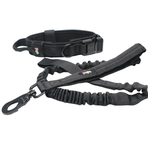 Ensemble laisse et collier rétractable pour chien PUPE, durable, luxueux et simple, avec matériau imprimé en polyester/nylon écologique - Product Image 1