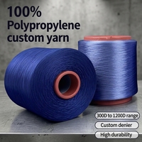 YIJIN 100% Polypropylen Rohgarn 1200D Denier 48F/72F/96F/144F Garnstärke Standardfestigkeit FDY-Garn zum Handstricken