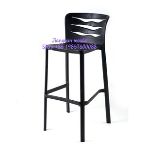 Taizhou Huangyan Mal Fabriek Van Hoge Kwaliteit Pp Materiaal Eetkamerstoel Schimmel Omvat Hoge Kast Geen Armleuning Bar Stoel Schimmel - Product Image 5