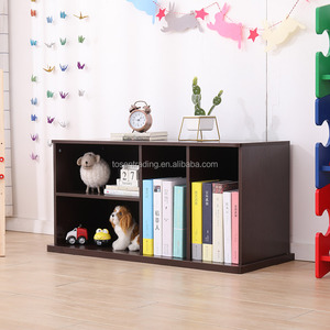 Estantería de Almacenamiento Abierta de 3 Cubos, Color Espresso, Librería y Organizador de Juguetes para Niños, Estante Multifuncional para Sala de Juegos, Dormitorio - Product Image 5