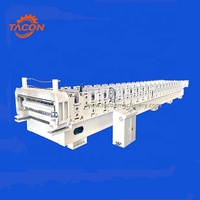 Machine de fabrication de tuiles de tôle ondulée et trapézoïdale en métal galvanisé IBR double couche