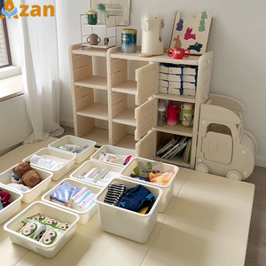 Étagère de rangement pour jouets de camion et d'autobus pour enfants, organisateur de vêtements multicouche en plastique pour bébés, commode et <span class=keywords><strong>armoire</strong></span> pour enfants - Product Image 1