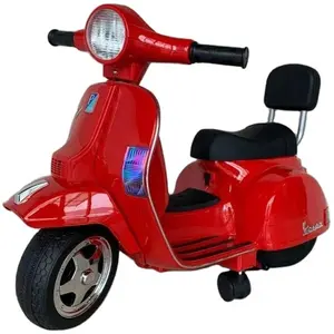 Новинка 2020, миниатюрный детский мотоцикл Vespa PX150, лицензионный 6 в, детские игрушки для электрического мотоцикла