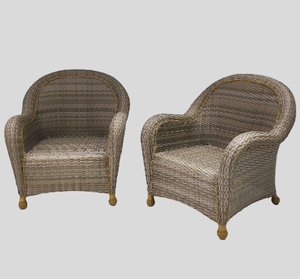 Sillas <span class=keywords><strong>de</strong></span> jardín Viborg, sillón gris claro, silla <span class=keywords><strong>de</strong></span> jardín <span class=keywords><strong>de</strong></span> Patio lujosa tejida a mano Wayfair <span class=keywords><strong>de</strong></span> mimbre <span class=keywords><strong>de</strong></span> <span class=keywords><strong>resina</strong></span> - Product Image 3