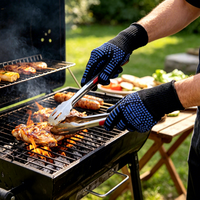 Gants résistants à la chaleur Seeway 500 degrés 932F, manchette extra longue de 35 cm, ignifuges, pour barbecue, sécurité au travail