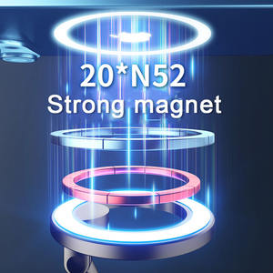 Universal ajustable altura Flexible plegable 3M adhesivo 360 grados giratorio magnético coche soporte de teléfono magnético montaje - Product Image 2