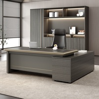 Bureau de direction extensible en panneaux de bois écologiques, design moderne et simple, facile à assembler, pour usage commercial et domestique, fabriqué en Chine, modèle 2025