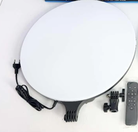 Lampu Fotografi Sirkular PF-45 18 inci Kecerahan Tinggi Pencahayaan Layar Penuh Lampu Cincin LED Layar Besar