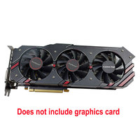 Modul Pendingin GPU Gaming 3 Kipas Efisiensi Tinggi, Kipas Pendingin Heatsink untuk PC Desktop Gaming RTX 5090 5070