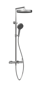 Gear Handle Concealed <b>Shower</b> <b>System</b>, In-Wall Mount, Brushed Silver / Multi-Finish, Rain Head Included, SUS304, OEM Factory - Product Image 5