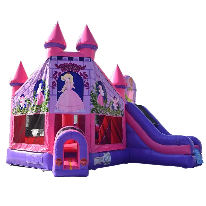 Bouncer inflável castelo castelo castelo salto cortador de deslizar para crianças