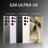 Versión Global del Teléfono Móvil S24 Ultra, Gran Memoria, 16 GB de RAM, Pantalla OLED de 6.8 Pulgadas, 144 Hz, LTE, CDMA, Carga Rápida de 65 W, Teléfono Inteligente