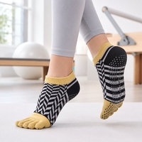 Chaussettes à 5 doigts antidérapantes de haute qualité pour femmes, respirantes, en coton durable, pour le Pilates, le yoga, la remise en forme, la salle de sport