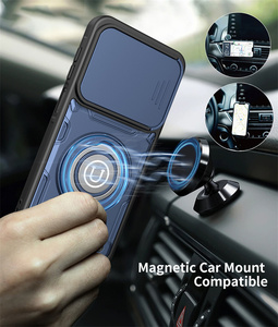 Funda Resistente a Impactos para Teléfono con Protección para la Lente de la Cámara y Soporte de Anillo, Funda Anticaídas para <span class=keywords><strong>ZTE</strong></span> <span class=keywords><strong>Blade</strong></span> V80 Max/<span class=keywords><strong>Blade</strong></span> A36 - Product Image 3