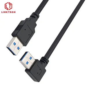 Aksesori Ponsel Usb A Ke Tipe C, Kabel Pengisian Daya Sudut Kanan 90 Derajat, Kabel Data Pengisian Cepat, Pengisi Daya Kepang 3M 10 Kaki