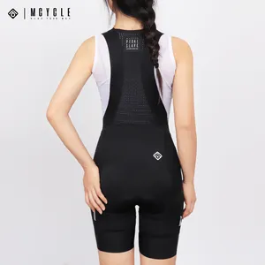 Mcycle-Pantalones cortos de ciclismo para mujer, pantalones cortos acolchados con bolsillos, de corte de una pieza, ligeros, sin costuras