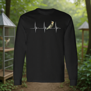 Camiseta de manga larga Cockatiel Heartbeat Aviary Pulse Birds - Product Image 3