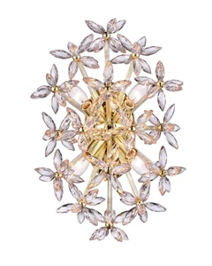 <span class=keywords><strong>Lustre</strong></span> de luxe <span class=keywords><strong>en</strong></span> cristal K9, design floral brillant, commande par interrupteur, éclairage blanc chaud incandescent, projet personnalisé E12 - Product Image 4