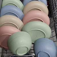 Ensemble de dîner 4 pièces biodégradable écologique chaud assiettes et plats en paille de blé pigmentée minimaliste ensemble de vaisselle biodégradable