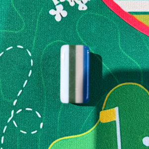 Jeu de tuiles de mahjong bleues légères pour voyage, tuiles effet écaille de tortue pour une utilisation intérieure et extérieure en déplacement - Product Image 5