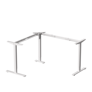 Bureau debout en métal moderne en forme de L, prix usine NBHY, hauteur réglable, ergonomique, commande électrique, moteur simple - Product Image 3