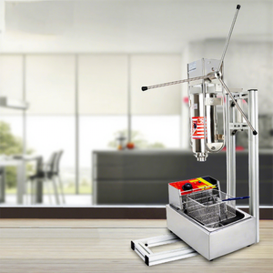 Gran oferta 5L Churros máquina <span class=keywords><strong>de</strong></span> palitos <span class=keywords><strong>de</strong></span> masa frita España máquina <span class=keywords><strong>de</strong></span> frutas latinas exprimidor manual Churros Churrera Maker con freidora <span class=keywords><strong>de</strong></span> 6L - Product Image 1