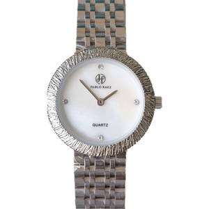 Reloj de señora de estilo moderno y atractivo, de acero inoxidable, resistente a la decoloración, elegante reloj de cuarzo para dama. - Product Image 1