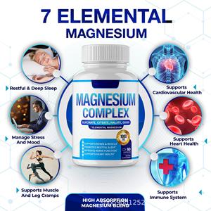 Kapsul Magnesium Kompleks 90 Buah |   Campuran Glisinat, Sitrat & <span class=keywords><strong>Vitamin</strong></span> <span class=keywords><strong>B6</strong></span> |   Dukungan Saraf & Otot |   OEM - Product Image 5