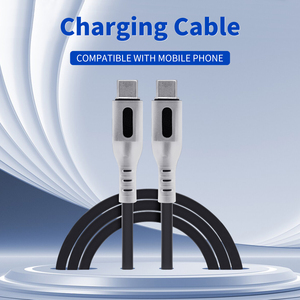 Loại C Để Loại C Cáp Dữ Liệu 1M 3A 60W Nhanh Chóng Sạc Silicone Lỏng Cáp Với Ánh Sáng Hỗ Trợ Truyền Dữ Liệu - Product Image 3