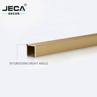 Foshan JECA Nouveaux styles de profilés de carrelage en cuivre, garnitures métalliques en laiton pour la décoration murale ou de sol, profilés de carrelage de luxe, échantillon gratuit