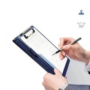 Faux Leather thư mục <span class=keywords><strong>A5</strong></span> lưu trữ clipboard tài liệu clipboard nhỏ cơ sở padfolio - Product Image 6