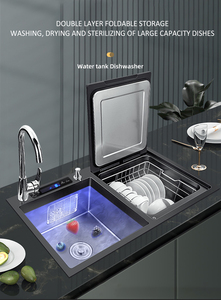 Tiêu chuẩn Châu Âu được xây dựng trong bồn rửa nhà bếp với nhà bếp 8 Bộ của bộ đồ ăn tự động Countertop máy rửa chén - Product Image 3