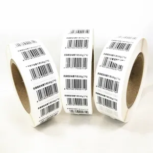 Hoge Kwaliteit Waterdichte Afdrukken Prijs Zelfklevende Serienummer Sticker Qr En Bar Code Label Voor Yoghurt Melk Verpakking