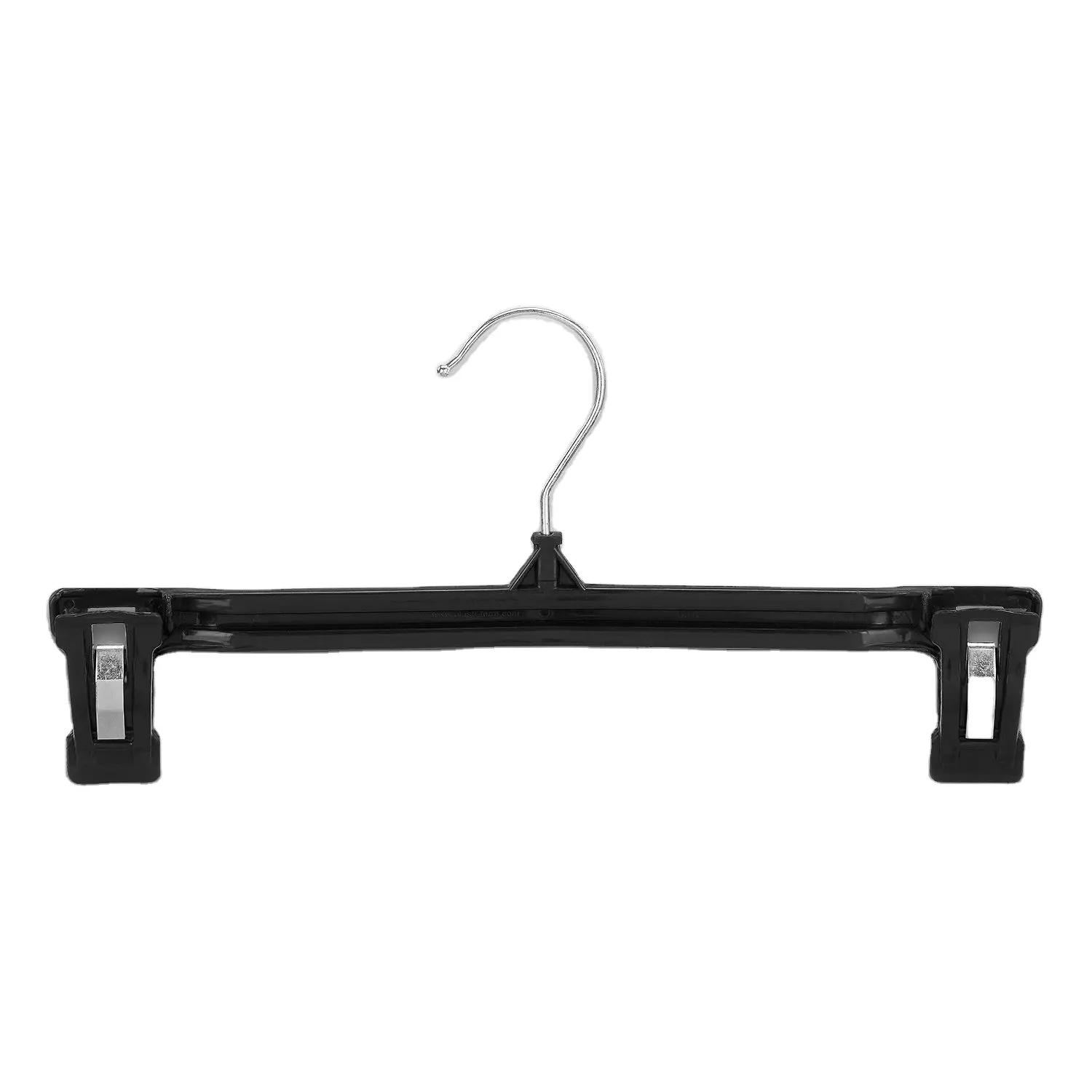 2022 Wholesale Metal Hook Open Ended Pants Hanger Clip Plastic Black For Jeans hy-3082