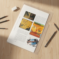 Carpeta de archivos en forma de L transparente de plástico con patrón de logotipo personalizado a precio de fábrica barato