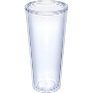 Bouteille d'eau transparente à double paroi réutilisable sans BPA Beeman en promotion, gobelets en plastique acrylique avec paille - Product Image 5