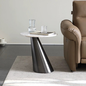 Sang trọng <span class=keywords><strong>hi</strong></span>ện đại Bàn cà phê bằng đá cẩm thạch với khung thép không gỉ-thanh lịch Ăn Uống & trường học sử dụng đồ nội thất phòng khách - Product Image 1